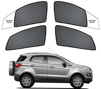 Magnetic Rear Window Sun Shade For Ford Ecosport(Black)