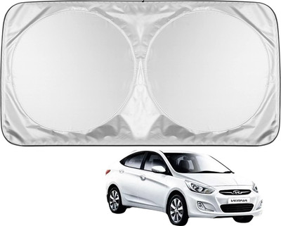 MOCKHE Windshield Sun Shade For Hyundai Verna(Silver)