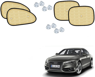 Automotive Prist Side Window Sun Shade For Audi A7(Beige)