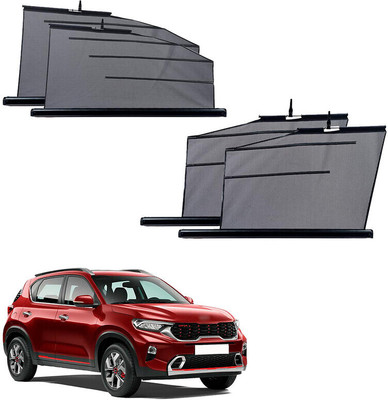SS FOR YOUR SMART NEEDS Side Window Sun Shade For Kia Sonet(Black)