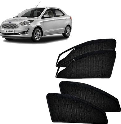 DreamRow Side Window Sun Shade For Ford Figo Aspire(Black)