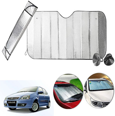 AUTO PEARL Dashboard, Windshield Sun Shade For Tata Indica eV2(Silver)