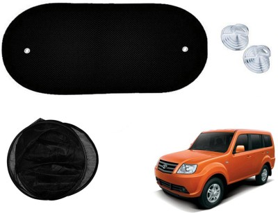 Automotive Prist Rear Window Sun Shade For Tata Sumo Grande(Black)