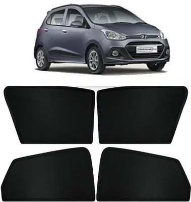 RAKRISH Rear Window, Side Window Sun Shade For Hyundai Grand i10(Black)