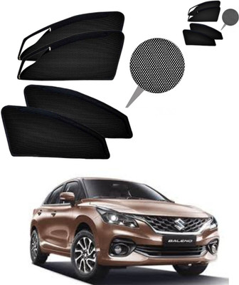 RAKRISH Rear Window, Side Window Sun Shade For Maruti Suzuki Baleno(Black)