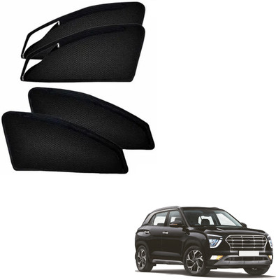 PEEPS STORE Side Window Sun Shade For Hyundai Creta(Black)