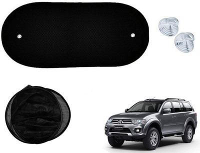 Automotive Prist Rear Window Sun Shade For Mitsubishi Pajero(Black)