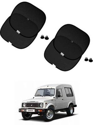FKOK Side Window Sun Shade For Maruti Suzuki Gypsy(Black)