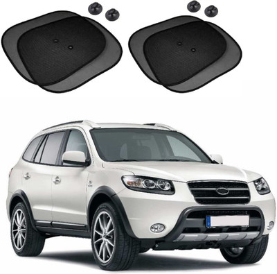 Shopone Rear Window, Side Window Sun Shade For Hyundai Santa Fe(Black)