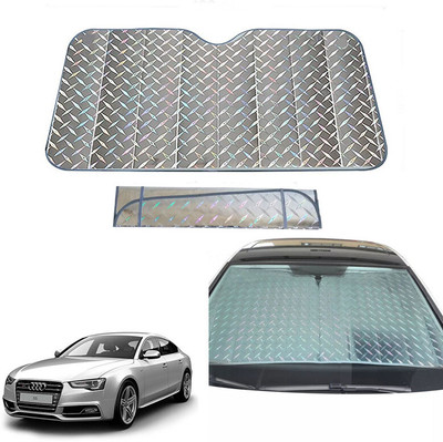 AUTO PEARL Dashboard, Windshield Sun Shade For Audi S5(Grey)