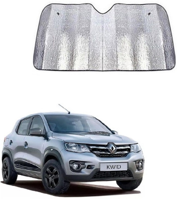 SPREADX Windshield Sun Shade For Renault Kwid(Silver)