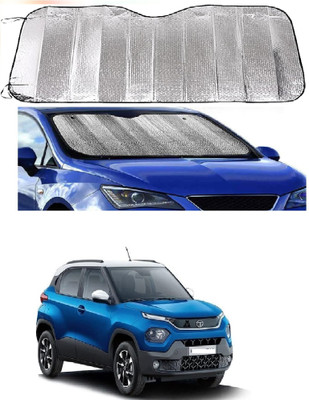 ROSHNEER ENTERPRISES Windshield Sun Shade For Tata Punch(Silver)