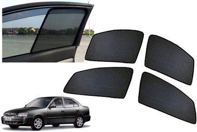AUTO PEARL Side Window Sun Shade For Hyundai Accent(Black)