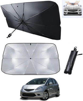 AYW Windshield Sun Shade For Honda Jazz(Silver, Black)