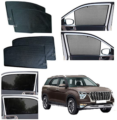 INSURE AUTOMOTIVE Side Window Sun Shade For Hyundai Alcazar(Black)
