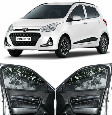 RAKRISH Rear Window, Side Window Sun Shade For Hyundai Grand i10(Black)
