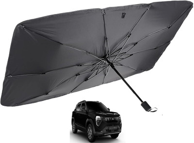 MOCKHE Windshield Sun Shade For Mahindra Universal For Car(Silver)