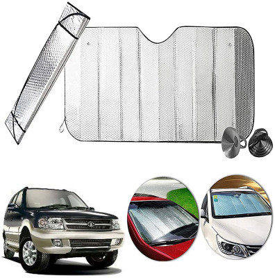 AUTO PEARL Dashboard, Windshield Sun Shade For Tata Safari Dicor(Silver)