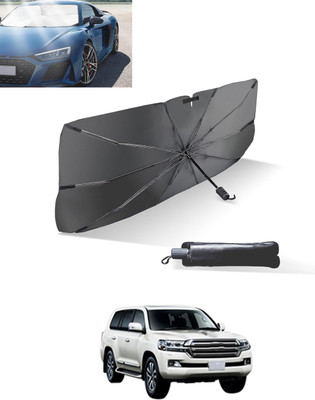 MATIES Windshield Sun Shade For Toyota Land Cruiser(Black, Silver)