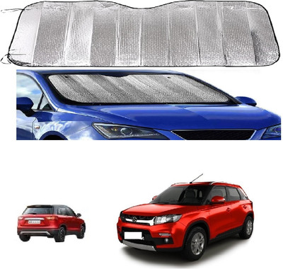 ROSHNEER ENTERPRISES Windshield Sun Shade For Maruti Suzuki Vitara Brezza(Silver)