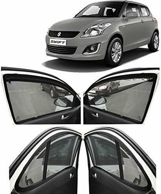 RAKRISH Rear Window, Side Window Sun Shade For Maruti Suzuki New Swift(Black)