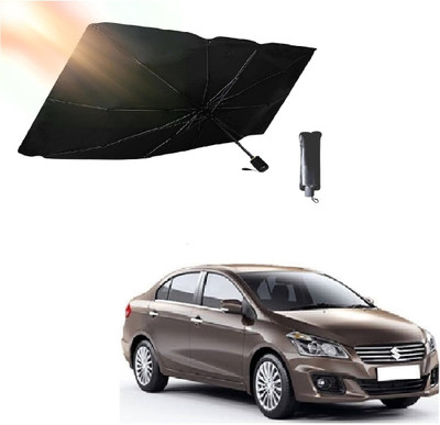 ROSHNEER ENTERPRISES Windshield Sun Shade For Maruti Suzuki Ciaz(Black, Silver)