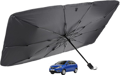 MOCKHE Windshield Sun Shade For Tata Zest(Silver)