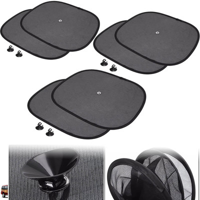 DvineAutoFashionZ Side Window Sun Shade For Tata Universal For Car(Black)