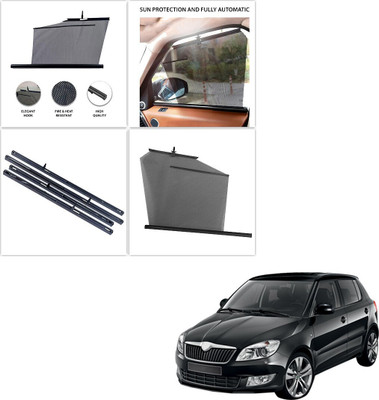 SS FOR YOUR SMART NEEDS Side Window Sun Shade For Skoda Fabia(Black)