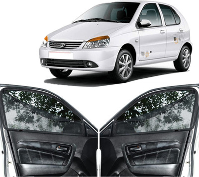GATIMAN Rear Window, Side Window Sun Shade For Tata Indica(Black)