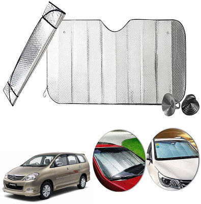 AUTO PEARL Dashboard, Windshield Sun Shade For Toyota Innova(Silver)