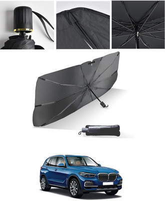 AYW Windshield Sun Shade For BMW X5(Black, Silver)