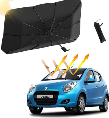 Aadikart Dashboard, Windshield Sun Shade For Maruti Suzuki A-Star(Black, Silver)