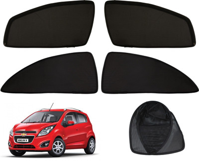 Magnetic Rear Window Sun Shade For Chevrolet Beat(Black)