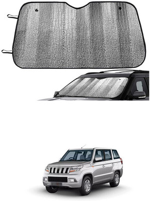 GONAMA Side Window Sun Shade For Mahindra Universal For Car(Silver)