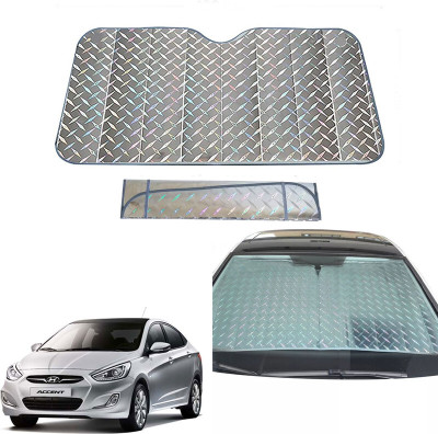 AUTO PEARL Dashboard, Windshield Sun Shade For Hyundai Accent(Grey)