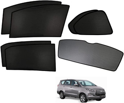 KOZDIKO Side Window, Rear Window Sun Shade For Toyota Innova Crysta(Black)