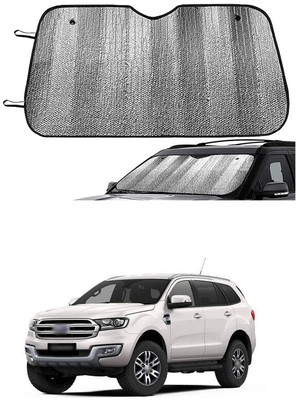 GONAMA Windshield Sun Shade For Ford Endeavour(Silver)