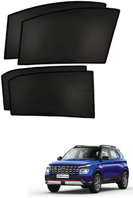 AuTO ADDiCT Side Window Sun Shade For Hyundai Venue(Black)