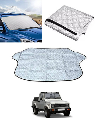 AYW Windshield Sun Shade For Maruti Suzuki Gypsy King(Silver)