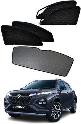 RAKRISH Rear Window, Side Window Sun Shade For Maruti Suzuki Fronx(Black)