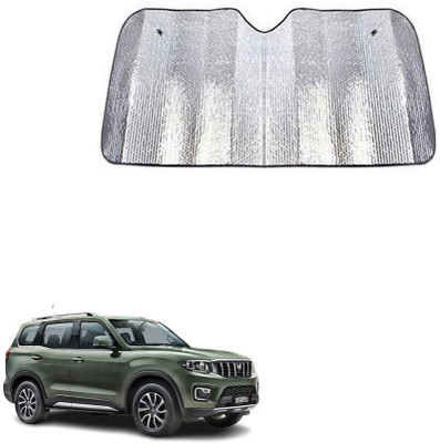 SPREADX Windshield Sun Shade For Mahindra Scorpio(Silver)