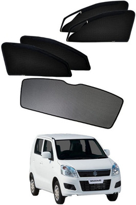 RAKRISH Rear Window, Side Window Sun Shade For Maruti Suzuki WagonR(Black)