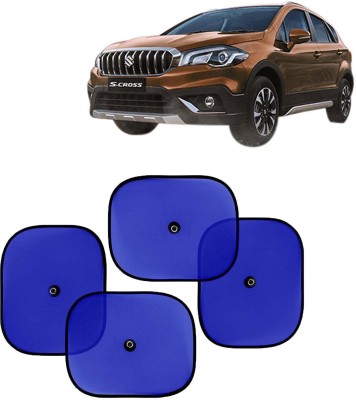 Kingsway Side Window, Rear Window, Dashboard, Sun Roof, Windshield Sun Shade For Maruti Suzuki S-Cross(Blue)