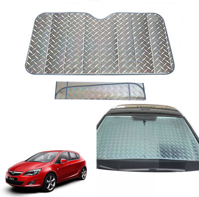AUTO PEARL Dashboard, Windshield Sun Shade For Opel Astra(Grey)