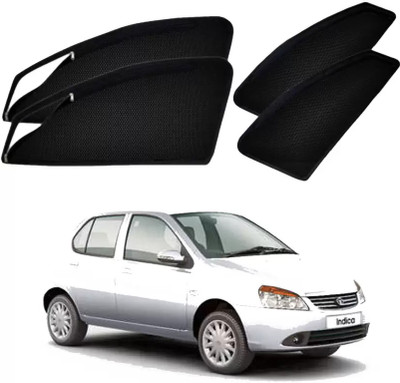 G ILIKA Rear Window, Side Window Sun Shade For Tata Indica(Black)