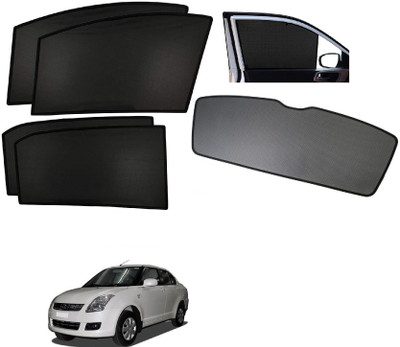 AuTO ADDiCT Side Window, Rear Window Sun Shade For Maruti Suzuki Swift Dzire(Black)