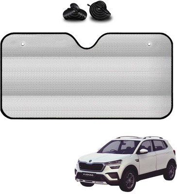 COSMOGEAR Windshield, Dashboard, Rear Window Sun Shade For Skoda Kushaq(Silver)