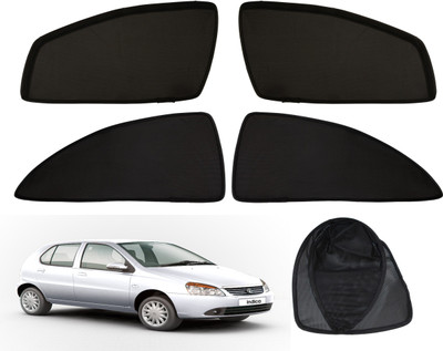 Tech Auto Side Window Sun Shade For Tata Indica V2(Black)