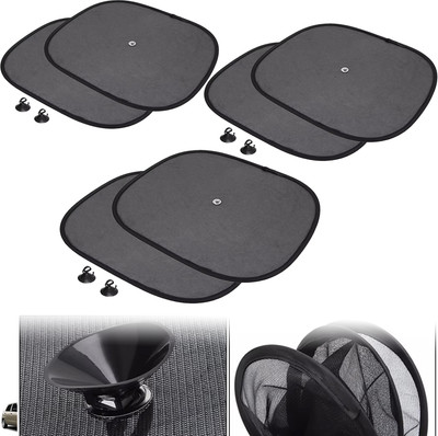 DvineAutoFashionZ Side Window Sun Shade For Maruti Suzuki Alto, Universal For Car(Black)